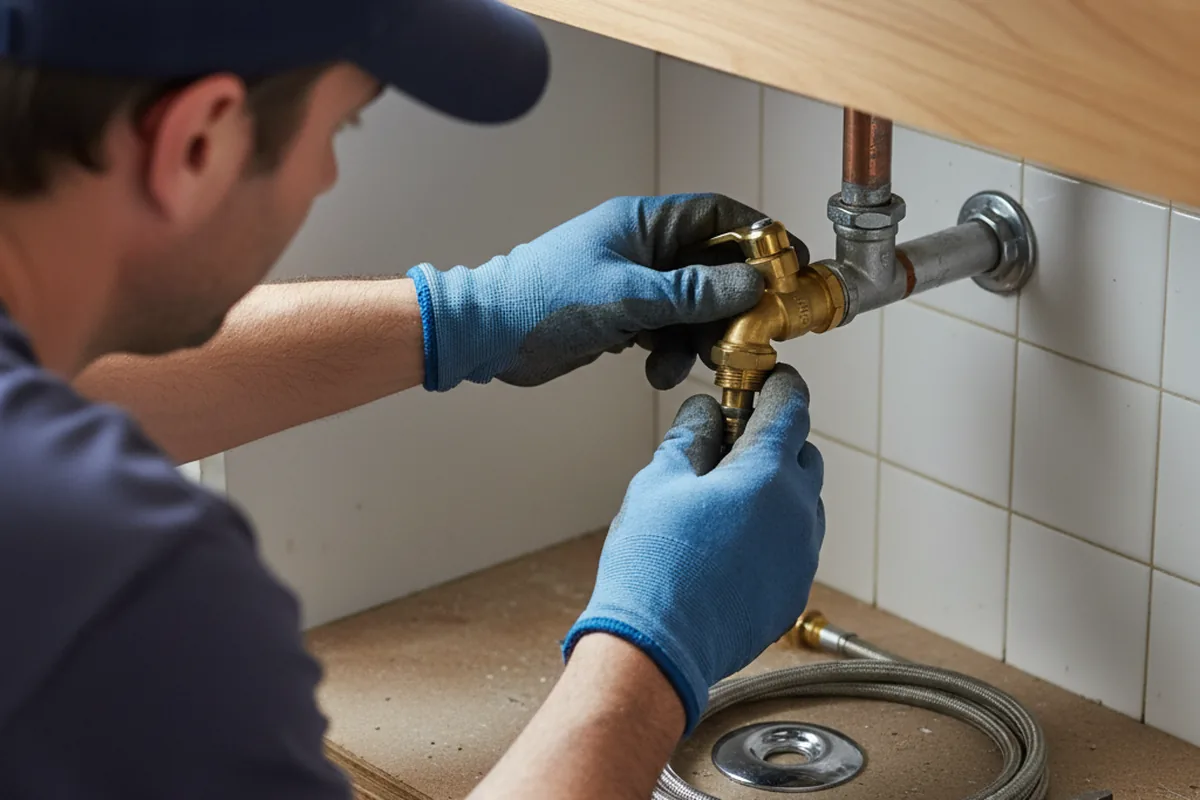 Shutoff valve and fitting work during Repiping in College Grove